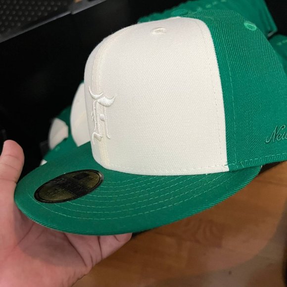 Fear Of God 7 3/8 59Fifty New Era Hat Fitted Cap FOG Boston Celtics - Picture 4 of 5